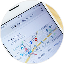 スマホで地図検索